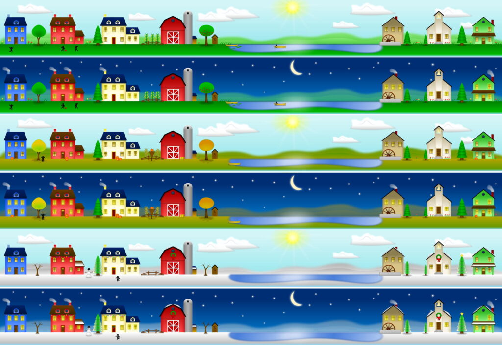 A montage of headers for my Houses iGoogle theme