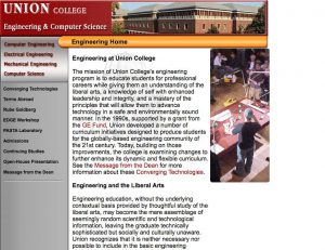 Union College Engineering website