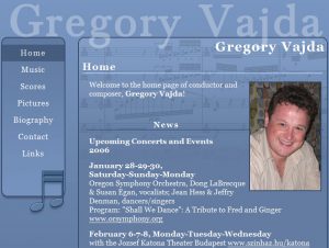 Gregory Vajda personal website