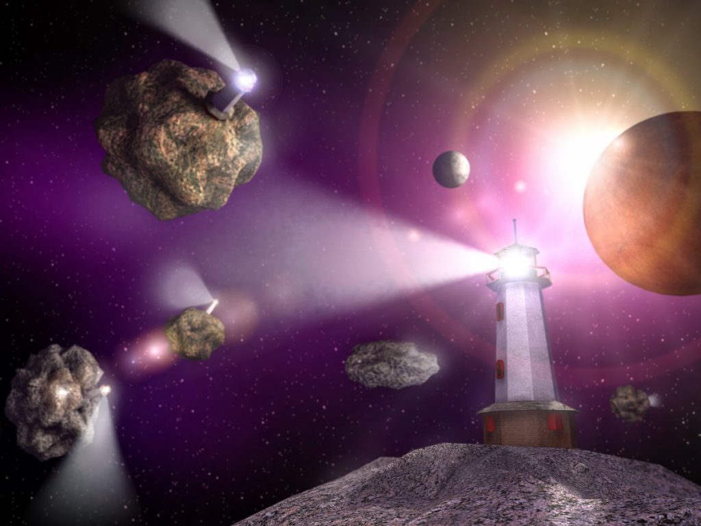 Lighthouses at the Edge of the Universe