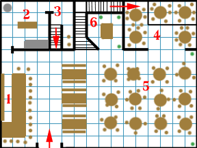 The Inn's first floor plan.