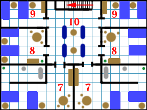 The Inn's second floor plan.