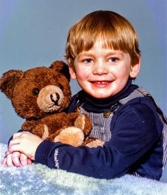 Me with my teddy bear in 1980