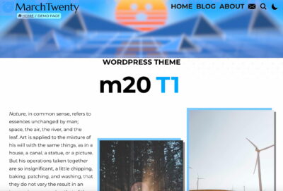 m20T1 WordPress Theme Screenshot