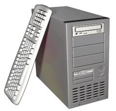 A 3D rendering of my computer