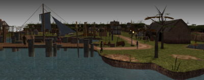 The village in my Neverwinter Nights mod screenshot