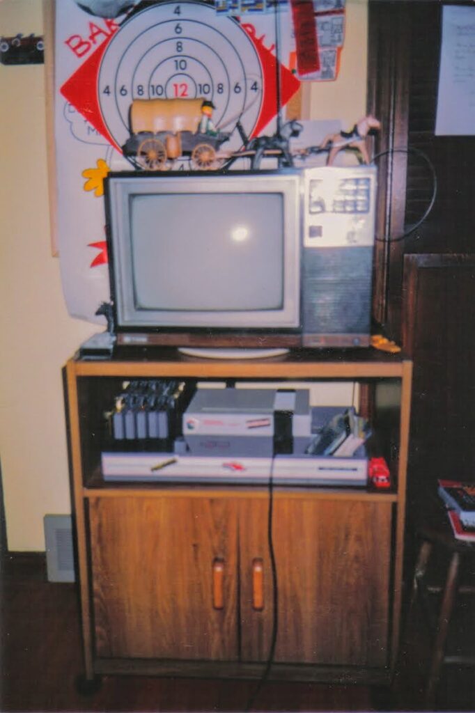 My Nintendo and TV setup from 1991