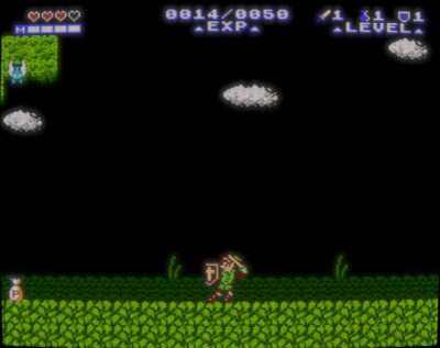 A screenshot from Zelda II: The Adventure of Link Redux